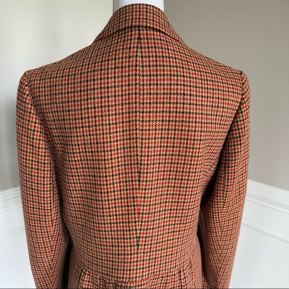 Talbots Houndstooth Women's Blazer With Peplum Detail in the back Size 8 - Picture 5 of 8